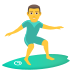 🏄‍♂️ man surfing display on JoyPixels